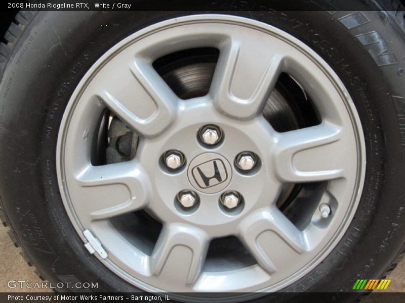 White / Gray 2008 Honda Ridgeline RTX