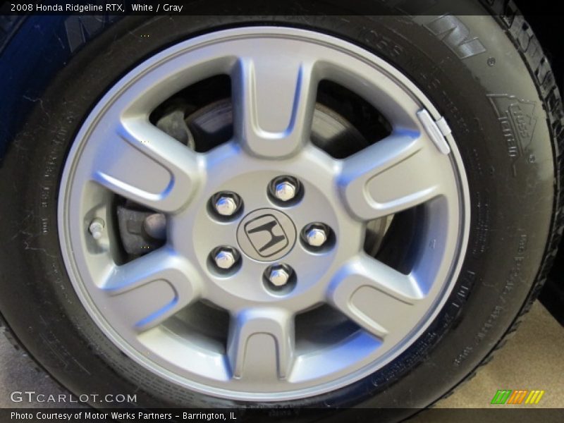 White / Gray 2008 Honda Ridgeline RTX