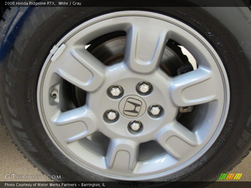 White / Gray 2008 Honda Ridgeline RTX