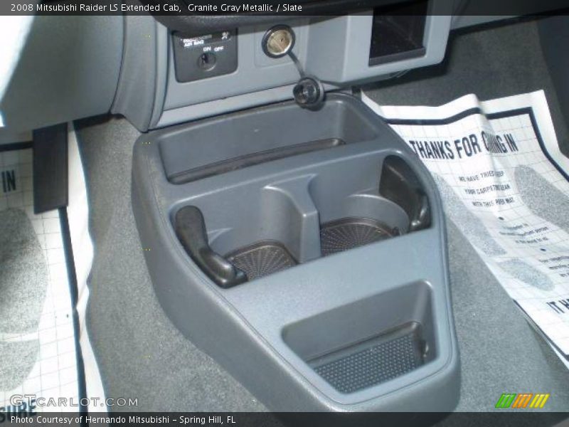 Granite Gray Metallic / Slate 2008 Mitsubishi Raider LS Extended Cab
