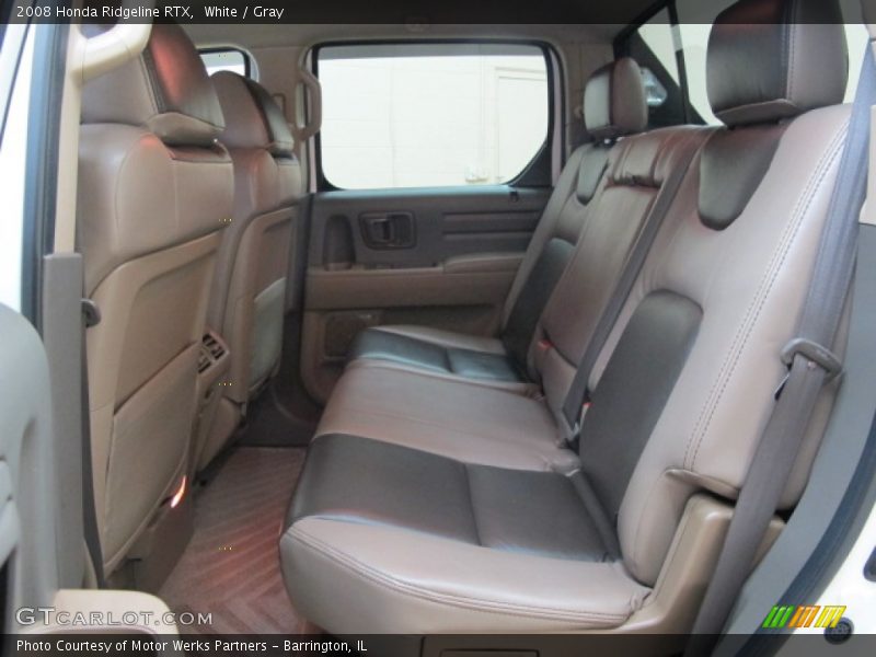 White / Gray 2008 Honda Ridgeline RTX