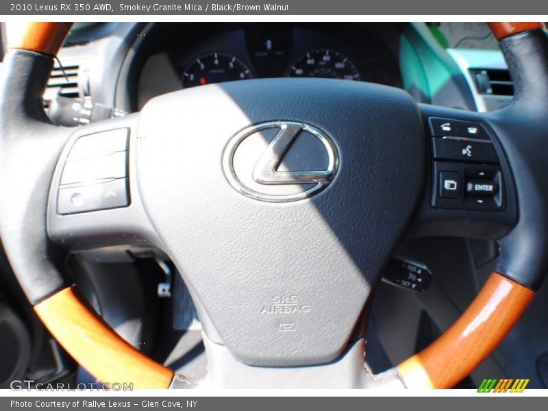 Smokey Granite Mica / Black/Brown Walnut 2010 Lexus RX 350 AWD