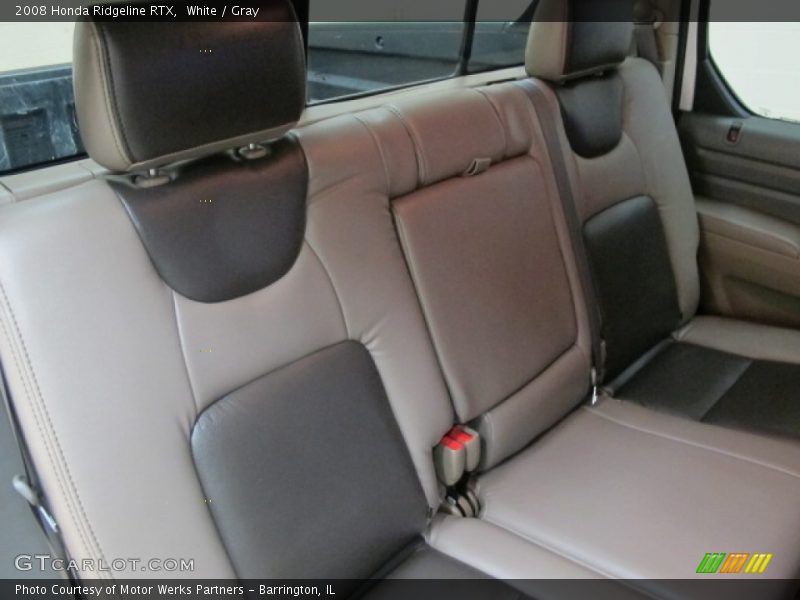 White / Gray 2008 Honda Ridgeline RTX