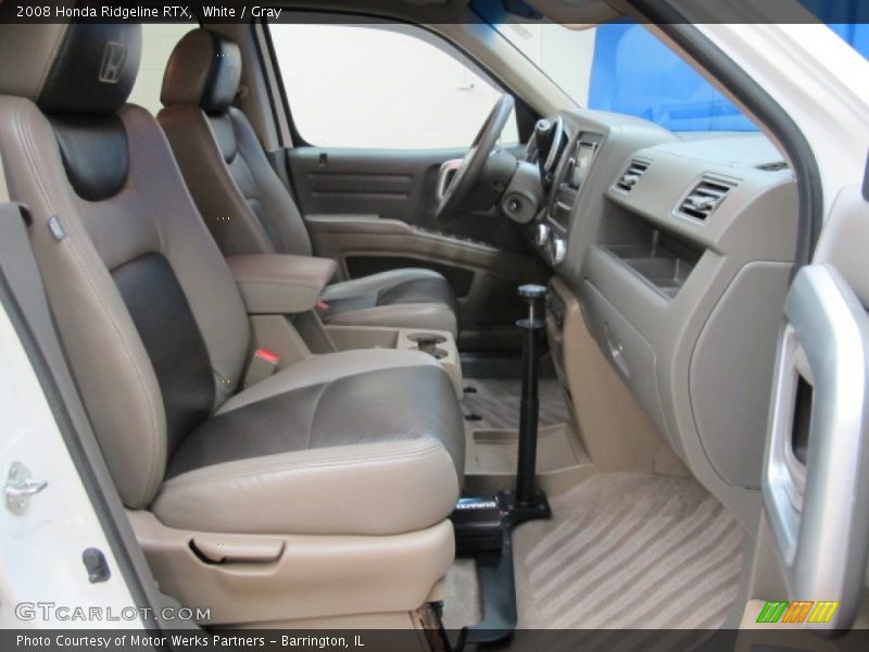 White / Gray 2008 Honda Ridgeline RTX