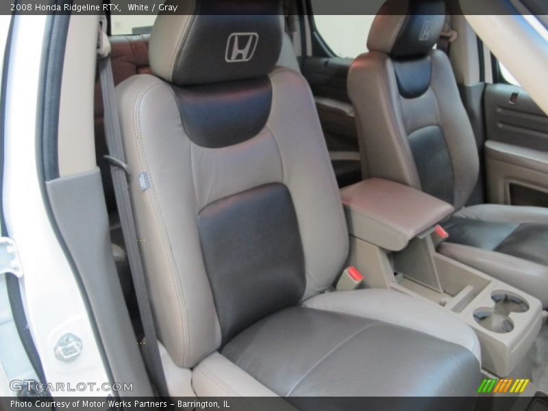 White / Gray 2008 Honda Ridgeline RTX