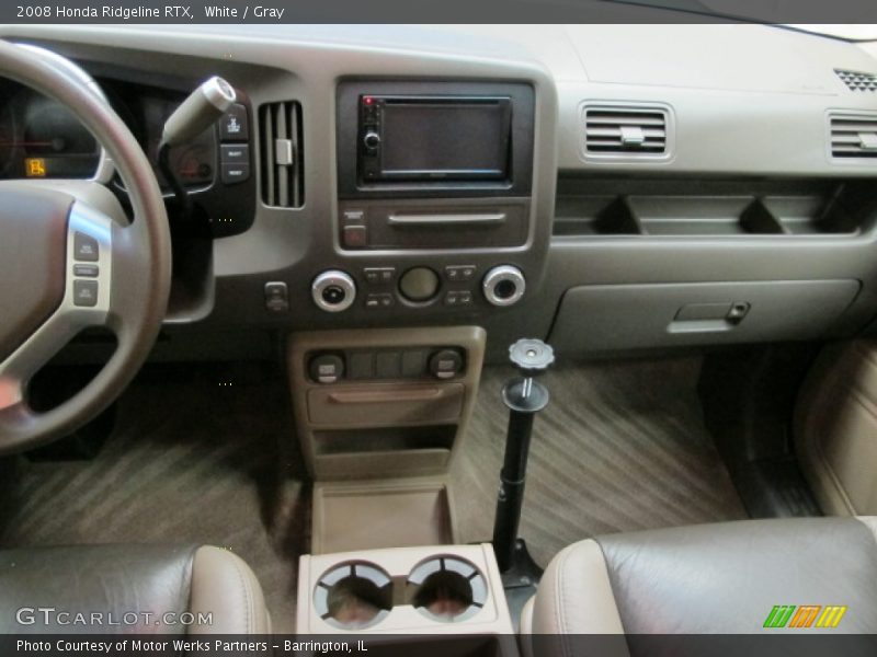 White / Gray 2008 Honda Ridgeline RTX