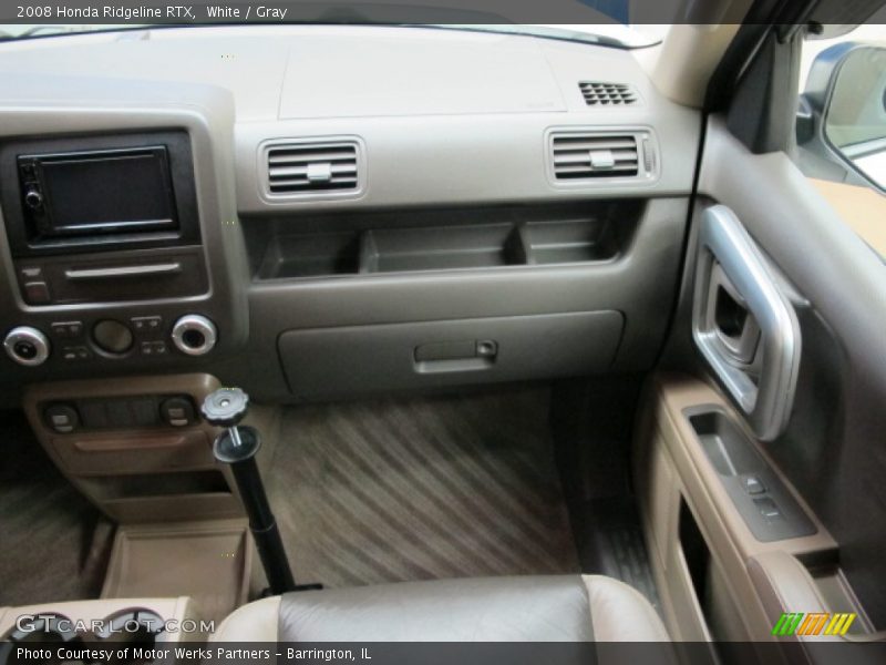 White / Gray 2008 Honda Ridgeline RTX