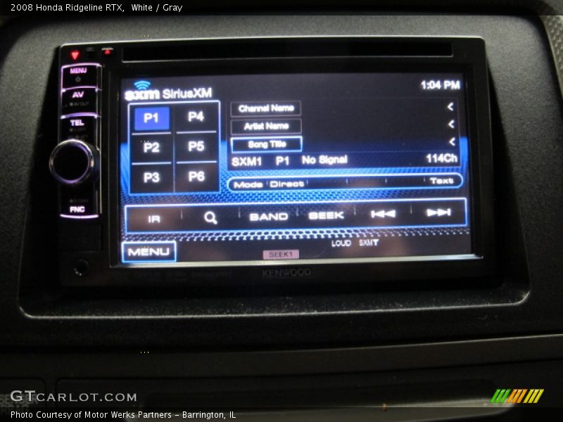 White / Gray 2008 Honda Ridgeline RTX