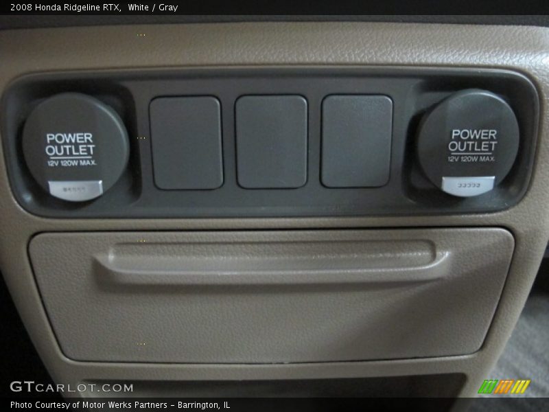 White / Gray 2008 Honda Ridgeline RTX