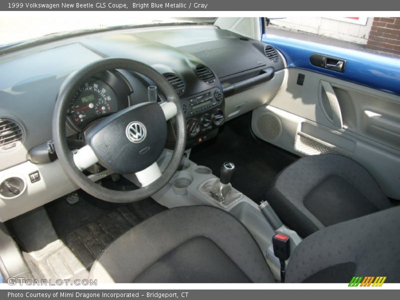 Bright Blue Metallic / Gray 1999 Volkswagen New Beetle GLS Coupe