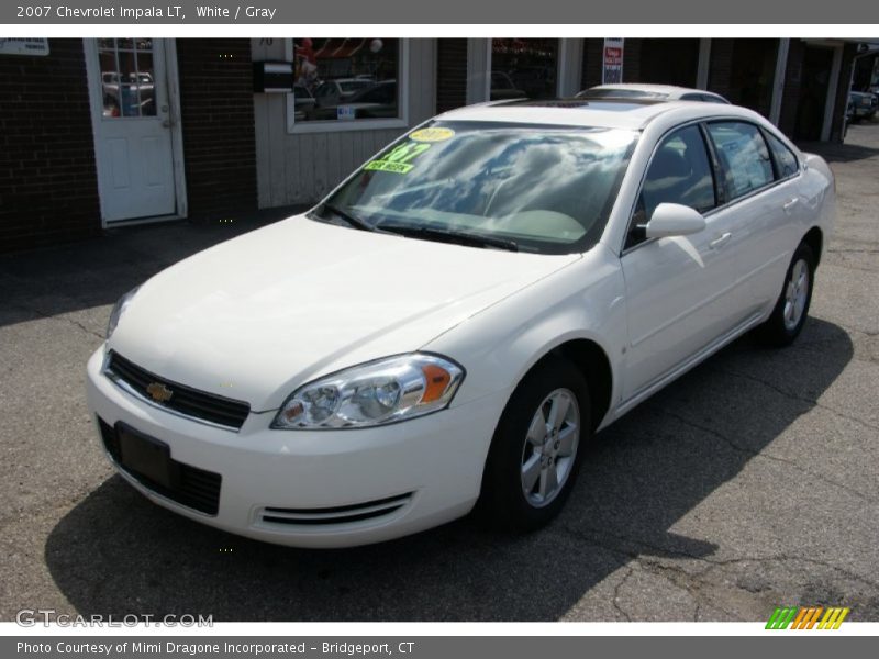 White / Gray 2007 Chevrolet Impala LT
