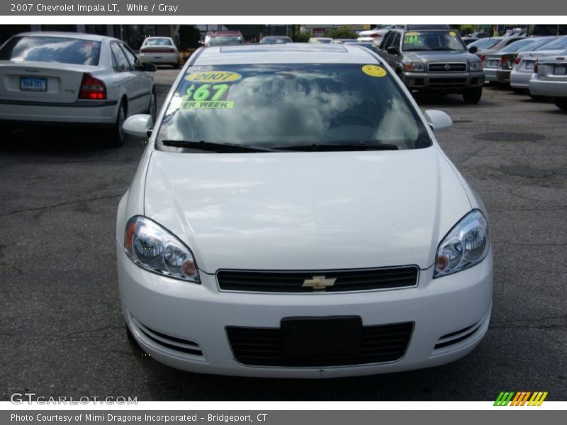 White / Gray 2007 Chevrolet Impala LT