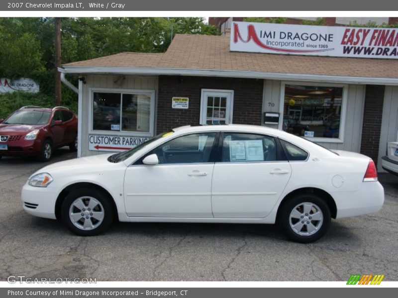 White / Gray 2007 Chevrolet Impala LT