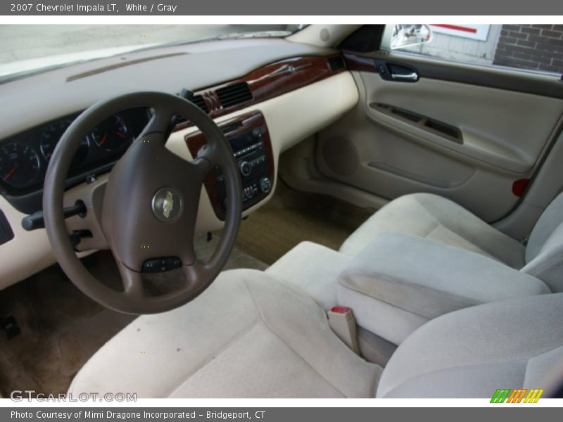 White / Gray 2007 Chevrolet Impala LT