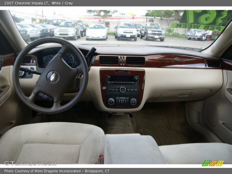 White / Gray 2007 Chevrolet Impala LT