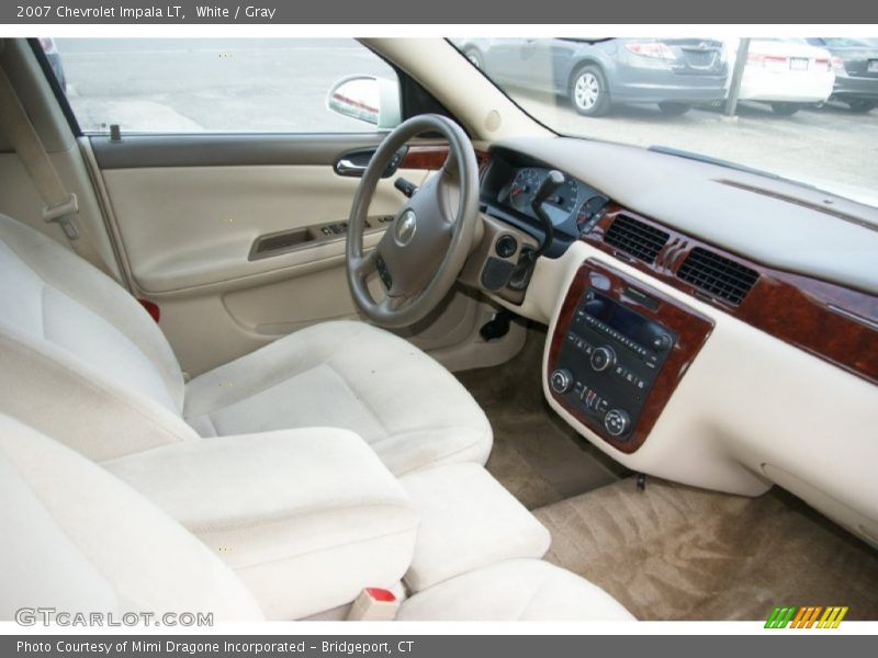 White / Gray 2007 Chevrolet Impala LT