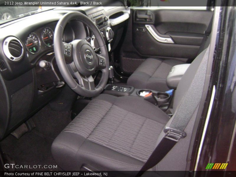 Black / Black 2012 Jeep Wrangler Unlimited Sahara 4x4
