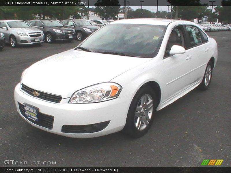 Summit White / Gray 2011 Chevrolet Impala LT