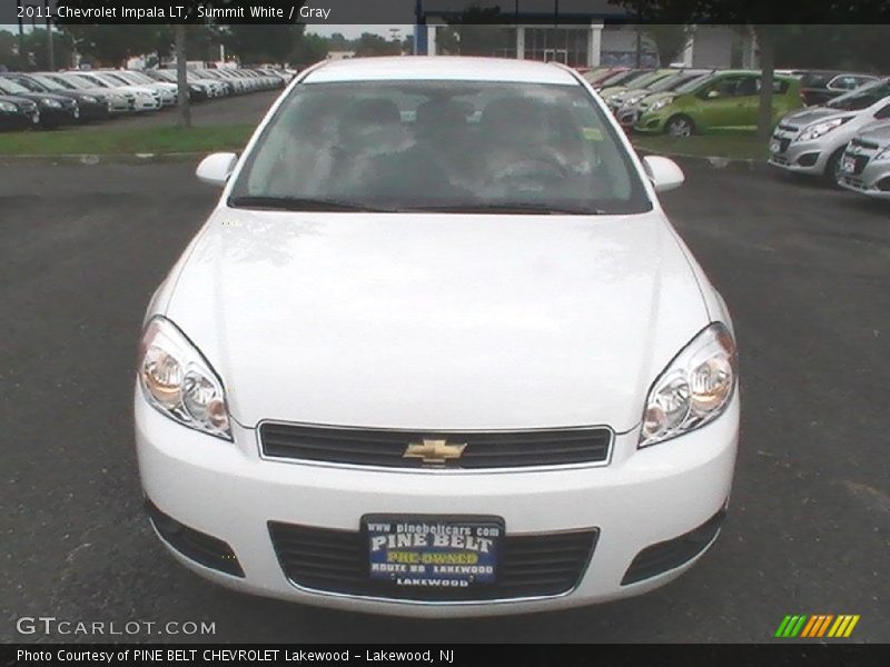 Summit White / Gray 2011 Chevrolet Impala LT