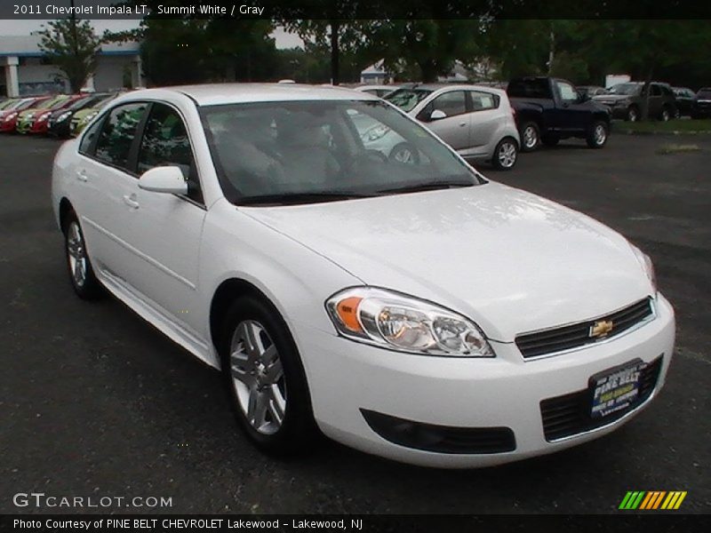 Summit White / Gray 2011 Chevrolet Impala LT