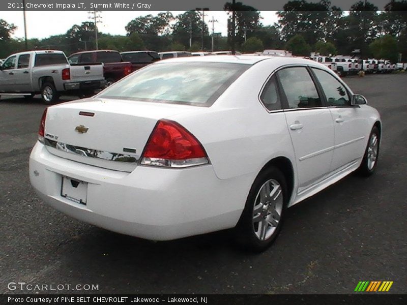Summit White / Gray 2011 Chevrolet Impala LT