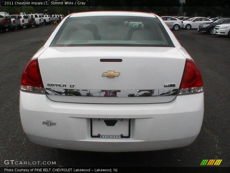 Summit White / Gray 2011 Chevrolet Impala LT
