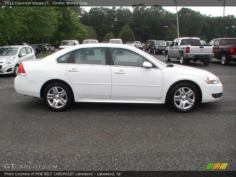 Summit White / Gray 2011 Chevrolet Impala LT