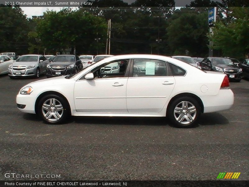Summit White / Gray 2011 Chevrolet Impala LT