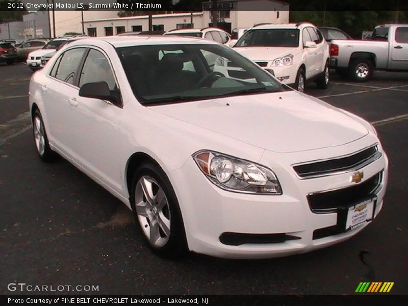 Summit White / Titanium 2012 Chevrolet Malibu LS