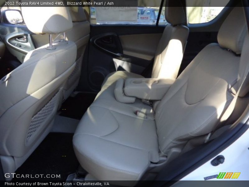 Blizzard White Pearl / Ash 2012 Toyota RAV4 Limited 4WD