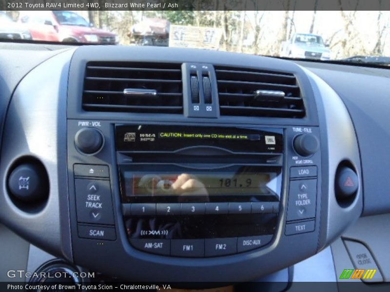 Blizzard White Pearl / Ash 2012 Toyota RAV4 Limited 4WD