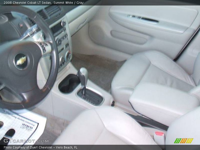 Summit White / Gray 2008 Chevrolet Cobalt LT Sedan