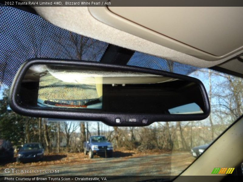 Blizzard White Pearl / Ash 2012 Toyota RAV4 Limited 4WD
