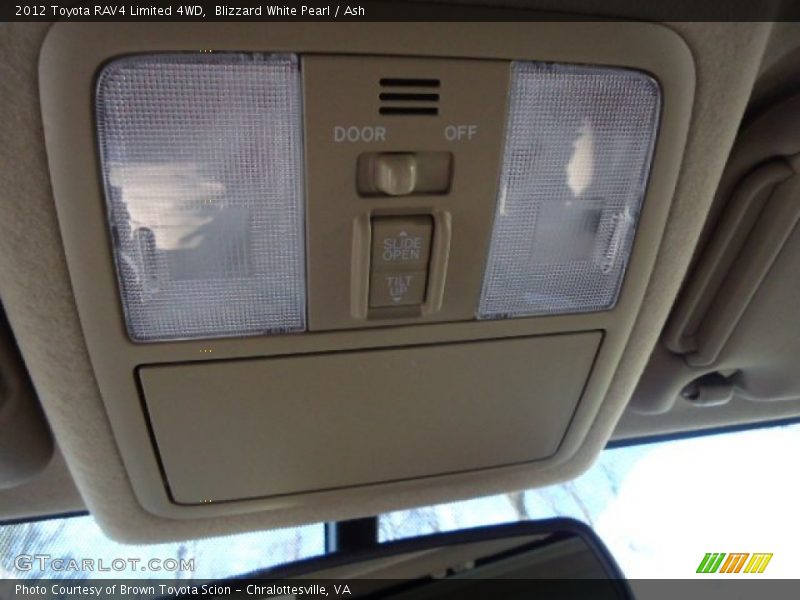 Blizzard White Pearl / Ash 2012 Toyota RAV4 Limited 4WD