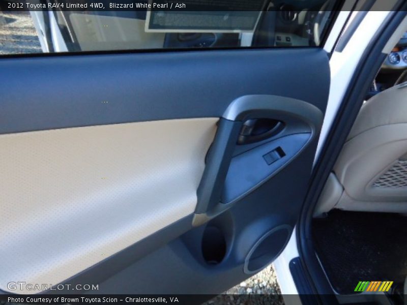 Blizzard White Pearl / Ash 2012 Toyota RAV4 Limited 4WD