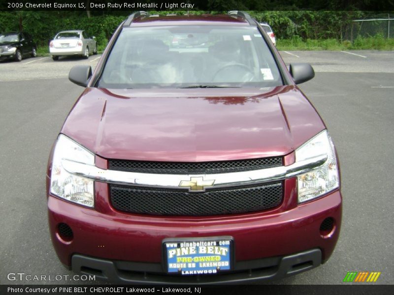 Deep Ruby Red Metallic / Light Gray 2009 Chevrolet Equinox LS