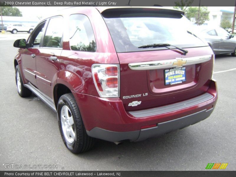 Deep Ruby Red Metallic / Light Gray 2009 Chevrolet Equinox LS