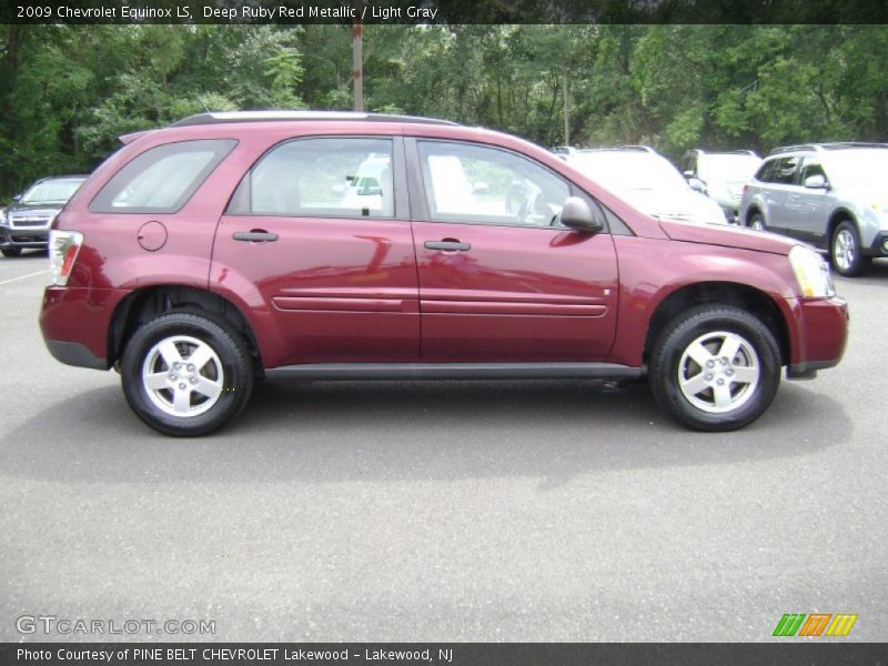 Deep Ruby Red Metallic / Light Gray 2009 Chevrolet Equinox LS