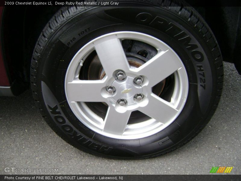 Deep Ruby Red Metallic / Light Gray 2009 Chevrolet Equinox LS