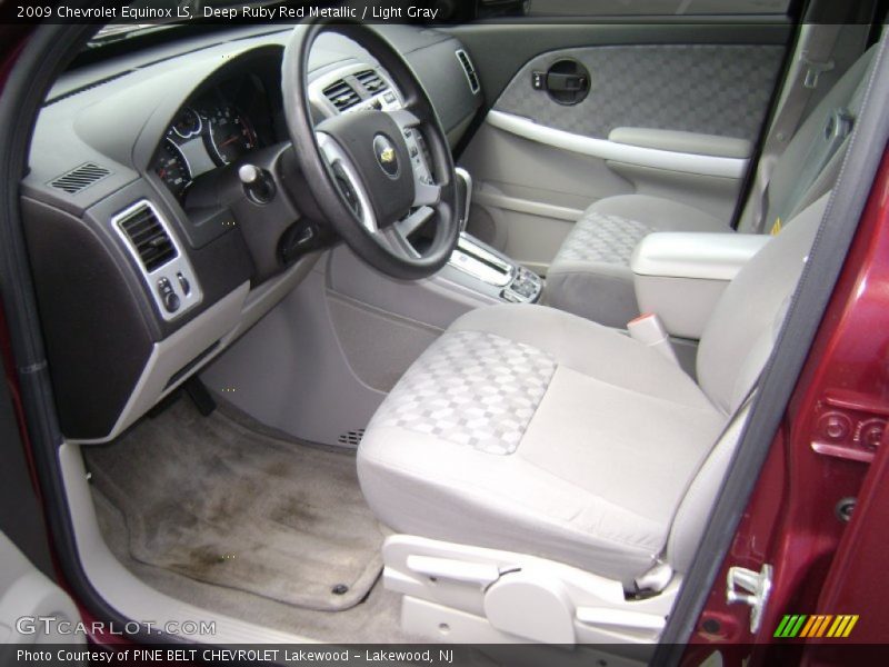 Deep Ruby Red Metallic / Light Gray 2009 Chevrolet Equinox LS