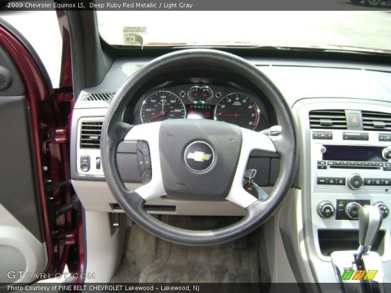 Deep Ruby Red Metallic / Light Gray 2009 Chevrolet Equinox LS