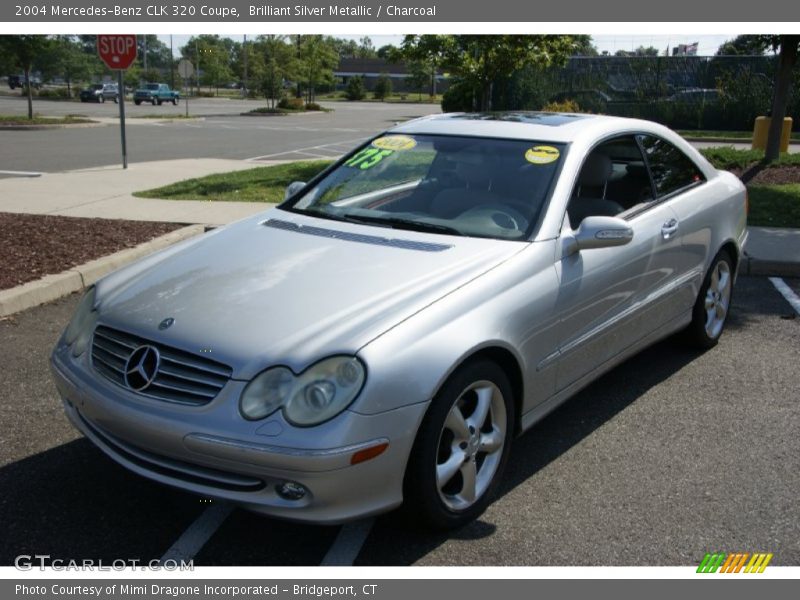 Brilliant Silver Metallic / Charcoal 2004 Mercedes-Benz CLK 320 Coupe