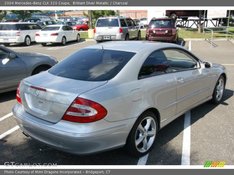 Brilliant Silver Metallic / Charcoal 2004 Mercedes-Benz CLK 320 Coupe