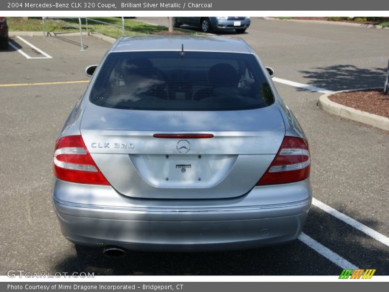Brilliant Silver Metallic / Charcoal 2004 Mercedes-Benz CLK 320 Coupe