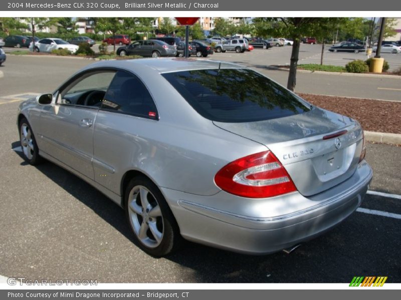Brilliant Silver Metallic / Charcoal 2004 Mercedes-Benz CLK 320 Coupe