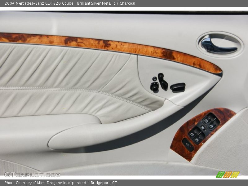 Brilliant Silver Metallic / Charcoal 2004 Mercedes-Benz CLK 320 Coupe