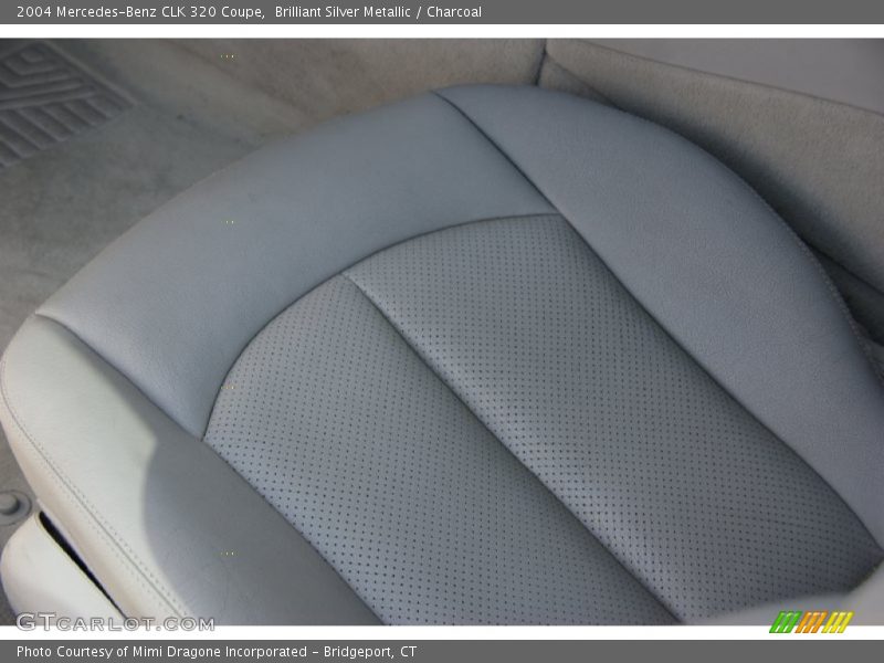 Brilliant Silver Metallic / Charcoal 2004 Mercedes-Benz CLK 320 Coupe