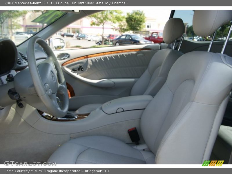 Brilliant Silver Metallic / Charcoal 2004 Mercedes-Benz CLK 320 Coupe