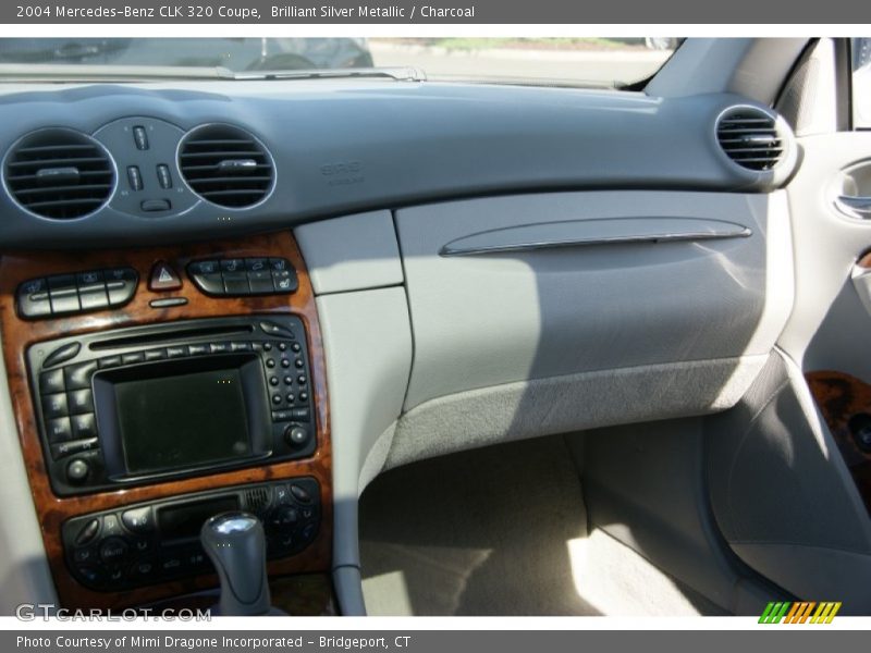 Brilliant Silver Metallic / Charcoal 2004 Mercedes-Benz CLK 320 Coupe