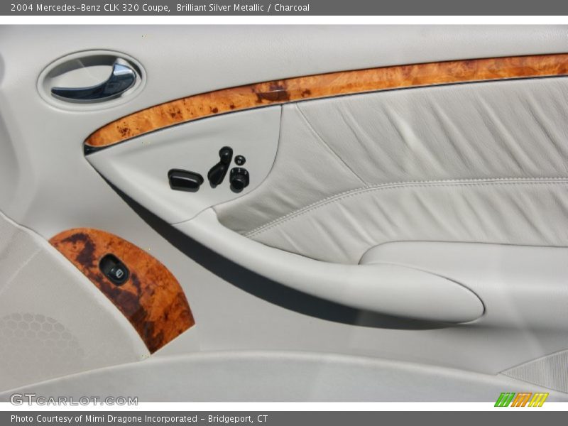 Brilliant Silver Metallic / Charcoal 2004 Mercedes-Benz CLK 320 Coupe